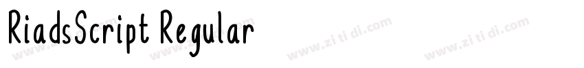 RiadsScript Regular字体转换